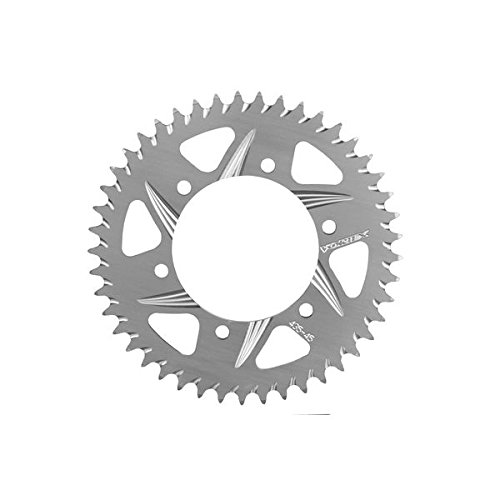 642a-44 Silver 44 Tooth Rear Sprocket Lightweight Aluminum Racing For Sport Motorcycles Cnc Manufactured And Anodized To