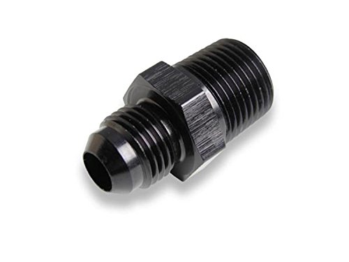 At981668erl Straight Male An -6 To 1 2 In Npt Adapter Black Anodized Finish