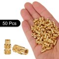 50pcs M3 Threaded Inserts Brass Heat Set M3x10mm Od 5mm Knurled Insert Nuts 3d Printing Female