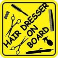 6in X Hair Dresser On Board Magnet Vinyl Occupational Vehicle Magnets By Stickertalk 