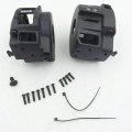 Semt-black Switch Housing Cover Compatible With 2008-2012 Suzuki Gsx 1300r Hayabusa 2007-2008 Gsx-r 1000 2008-2011 Gsxr 600 750