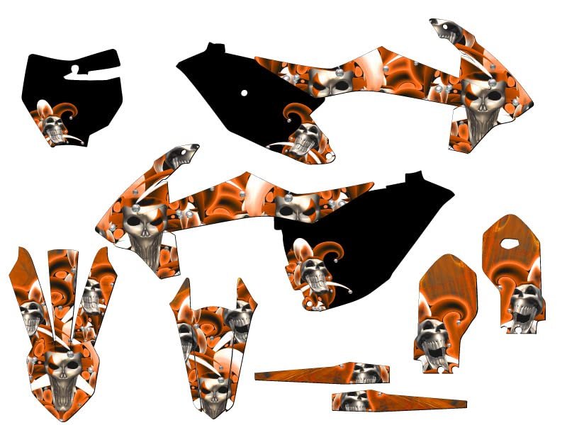 2018-2023 Sx 85 Jester Orange Senge Graphics Complete Kit For Ktm