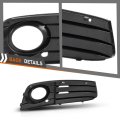 Front Left And Right Fog Light Trim Set For Audi A4 2009 2012 2 Pcs Pp Black Fit Models Without S Line Adaptive Cruise Control