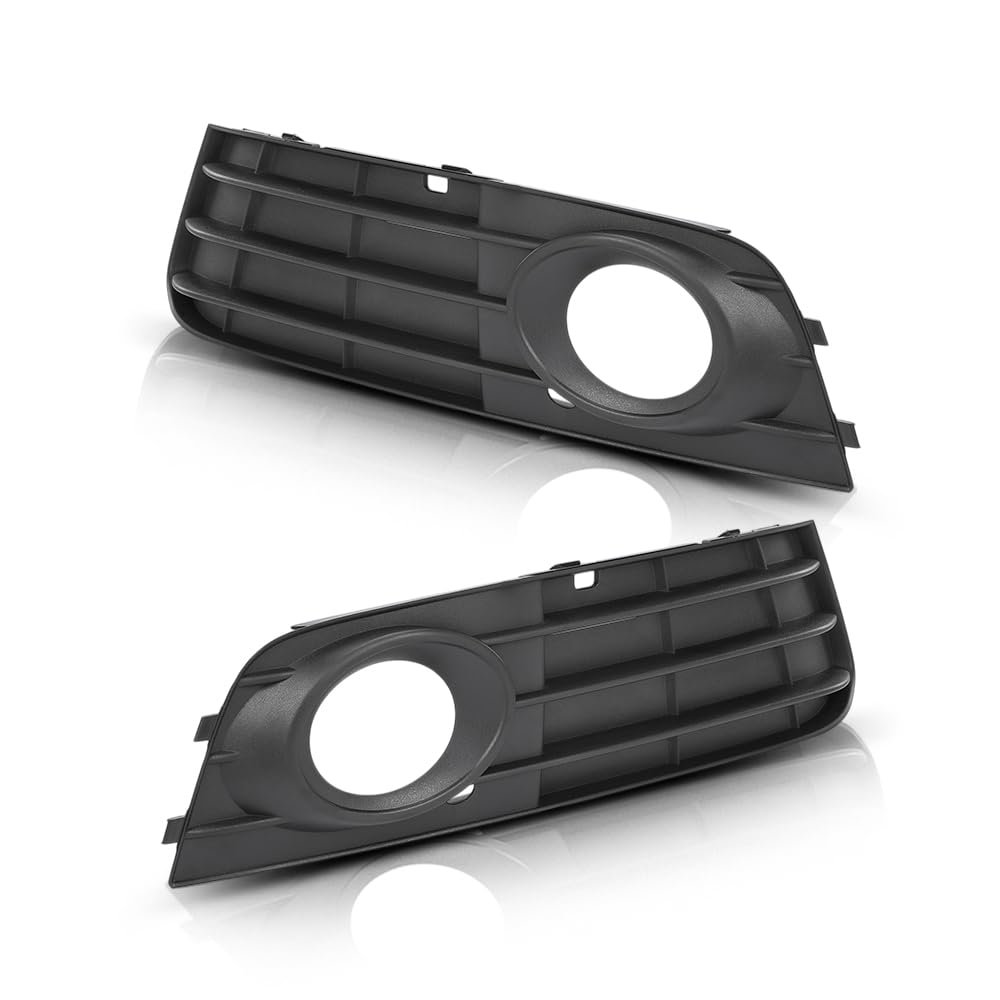 Front Left And Right Fog Light Trim Set For Audi A4 2009 2012 2 Pcs Pp Black Fit Models Without S Line Adaptive Cruise Control