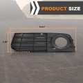 Front Left And Right Fog Light Trim Set For Audi A4 2009 2012 2 Pcs Pp Black Fit Models Without S Line Adaptive Cruise Control