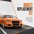 Front Left And Right Fog Light Trim Set For Audi A4 2009 2012 2 Pcs Pp Black Fit Models Without S Line Adaptive Cruise Control