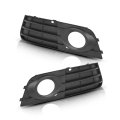 Front Left And Right Fog Light Trim Set For Audi A4 2009 2012 2 Pcs Pp Black Fit Models Without S Line Adaptive Cruise Control 