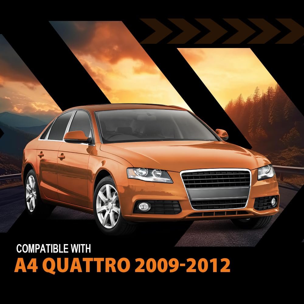 Front Left And Right Fog Light Trim Set For Audi A4 2009 2012 2 Pcs Pp Black Fit Models Without S Line Adaptive Cruise Control