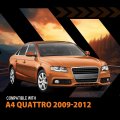 Front Left And Right Fog Light Trim Set For Audi A4 2009 2012 2 Pcs Pp Black Fit Models Without S Line Adaptive Cruise Control