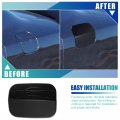 X Autohaux Black Fuel Tank Cover Door Gas Filler Cap Replacement Accessories For Dodge Charger 2011-2021