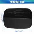 X Autohaux Black Fuel Tank Cover Door Gas Filler Cap Replacement Accessories For Dodge Charger 2011-2021