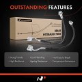 A-premium Front Driver And Passenger Brake Hydraulic Hose Compatible With Ford Models F-150 1990-1996 For Bronco 1990-1992