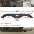 Rv Fender Skirt Replacement Tandem Trailer Fenders For Rvs And Campers Black Plastic 69 3 In W X 10 8 H Et-563-mb-z1 2 Pack