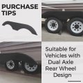 Rv Fender Skirt Replacement Tandem Trailer Fenders For Rvs And Campers Black Plastic 69 3 In W X 10 8 H Et-563-mb-z1 2 Pack