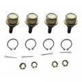 4pcs Atv Utv A-arm Front Ball Joint Joints Set Upper And Lower For 1997 1998 1999 2000 2001 2002 2003 2004 2005 Honda 400
