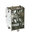 Hubbell-raco 473 2-1 4-inch Deep Switch Electrical Box Beveled Corners Welded With Side Leveling Bumps 2 1 2-inch End Knockouts 