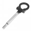 Black Aluminum Alloy Front Bumper Trailer Ring Eye Towing Tow Hook Screw For Subaru Impreza Wrx Brz