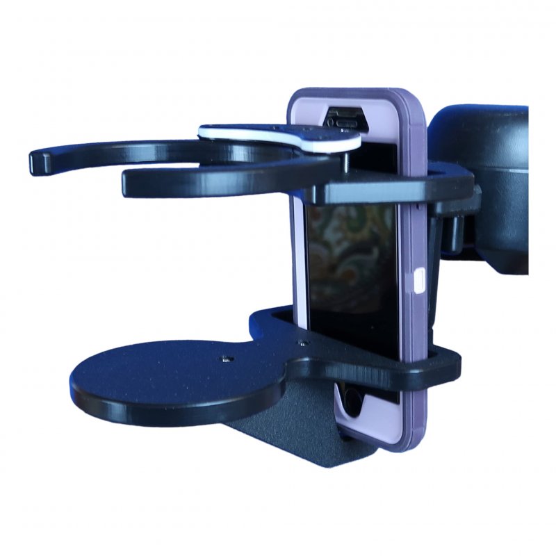 Powerchaira Combo Smart Phone And Adjustable Drink Holder Right Hand Snapit Pride Quantum Q6 Edge