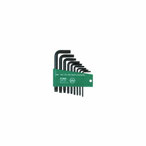 Wiha 36393 Tamper Resistant Torx Short Arm L-key Set 9 Piece