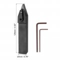 Uxcell 3 4 Lathe Indexable Carbide Turning Tool Holder Mvvnn2020k16 Cnc 72 5a