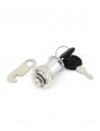 Home Tool Box Cabinet Locking 18mm Dia Thread Cylinder Cam Lock W Keys 30mm Length 