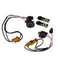 Error Free White Amber 3157 Led Drl Switchback Turn Signal Parking Light Bulbs 