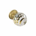 Ckp G-320 Brand Brilliance Crystal 1-1 8 In 29mm Knob Satin Brass Base 