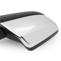 Auto Dynasty Oe Style Manual Right Side Rear View Mirror Chrome Housing Compatible With Toyota Tundra Sequoia 07-17
