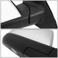 Auto Dynasty Oe Style Manual Right Side Rear View Mirror Chrome Housing Compatible With Toyota Tundra Sequoia 07-17