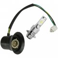 Caltric Headlight Socket And Led Bulb Compatible With Yamaha Big Bear 400 Yfm40 Hunter 4x4 2007-2011 New