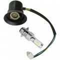 Caltric Headlight Socket And Led Bulb Compatible With Yamaha Big Bear 400 Yfm40 Hunter 4x4 2007-2011 New