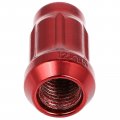 Ocpty M12 5 Red Lug Nuts 20 Pcs Close Wheel With 1 Socket Key 1 4 35 5mm Replacement For Acura Honda