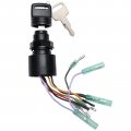 Mayspare Marine Ignition Switch With Key For Use In Mercury Mariner Outboard Motor Control Box 3-position 6-wire Connector 2 