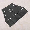 Fringed Mud Flap For Motorcycle Leather Universal Front Fender Mudguard Cover Black