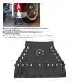 Fringed Mud Flap For Motorcycle Leather Universal Front Fender Mudguard Cover Black