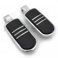 Httmt Mt216-117 Pa005x2 Streamliner Chrome Footpeg Footrest Compatible With Suzuk 01-04 Volusia 800 Vtx1800