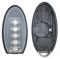 Keyless Entry Remote Smart Key Fob Shell Case For Nissan Altima Maxima Murano Pathfinder Infiniti Jx35 Q50 Q60 Qx60 Silver