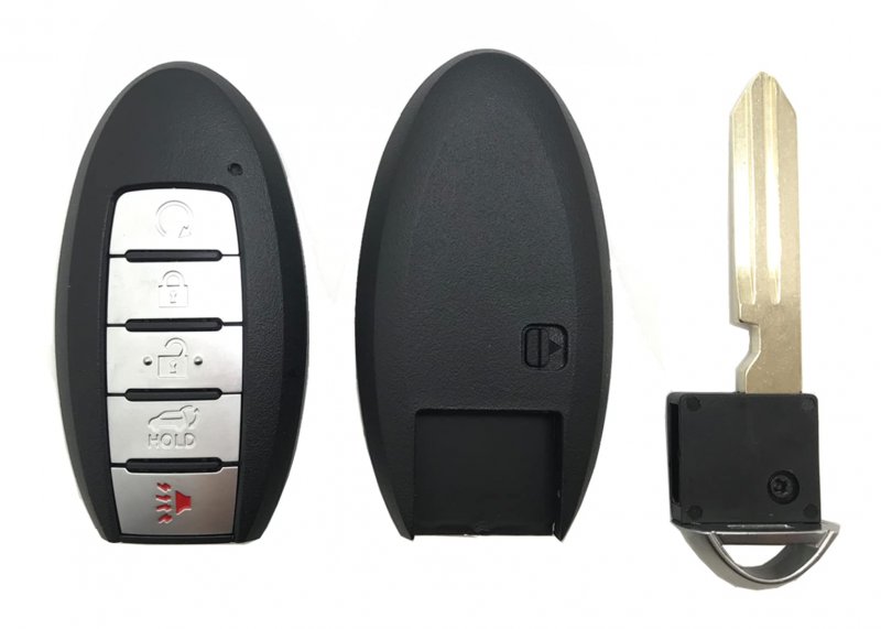 Keyless Entry Remote Smart Key Fob Shell Case For Nissan Altima Maxima Murano Pathfinder Infiniti Jx35 Q50 Q60 Qx60 Silver
