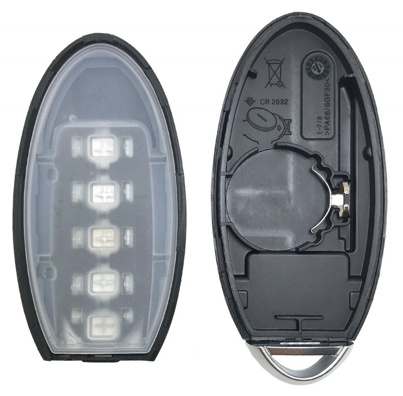 Keyless Entry Remote Smart Key Fob Shell Case For Nissan Altima Maxima Murano Pathfinder Infiniti Jx35 Q50 Q60 Qx60 Silver