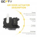 Ocpty Air Door Actuator Fits 1996-1999 For Cadillac Deville 1996-2002 Eldorado 1996-1997 Replace 604-128 16180230 Hvac Blend
