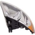 Passenger Side Headlight With Bulbs Halogen For 2001 To 2007 Caravan 113 In Wheelbase Without Turn Signal Light Bulb Replaces