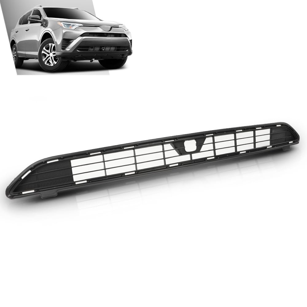 Front Bumper Center Middle Grille With Camera Option For Toyota Rav4 Xle Le 2016-2018 To1036177 Grill
