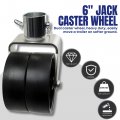 Jeremywell 6a Dual Jack Caster Wheel Supports 2000 Lbs W Zinc Foot Plate 5 000 Capacity For Rv Boat Camper