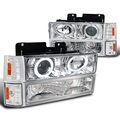 Gmc C10 C K Yukon Suburban Halo Led Chrome Projector Headlights Corner Bumper