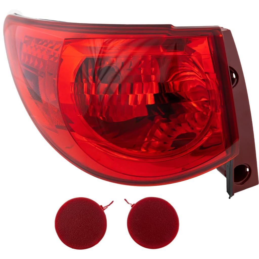 Tail Light Assembly For Chevy Traverse 2009 2010 2011 2012 Driver Side Outer Red Lens Replacement Gm2800238 15912687