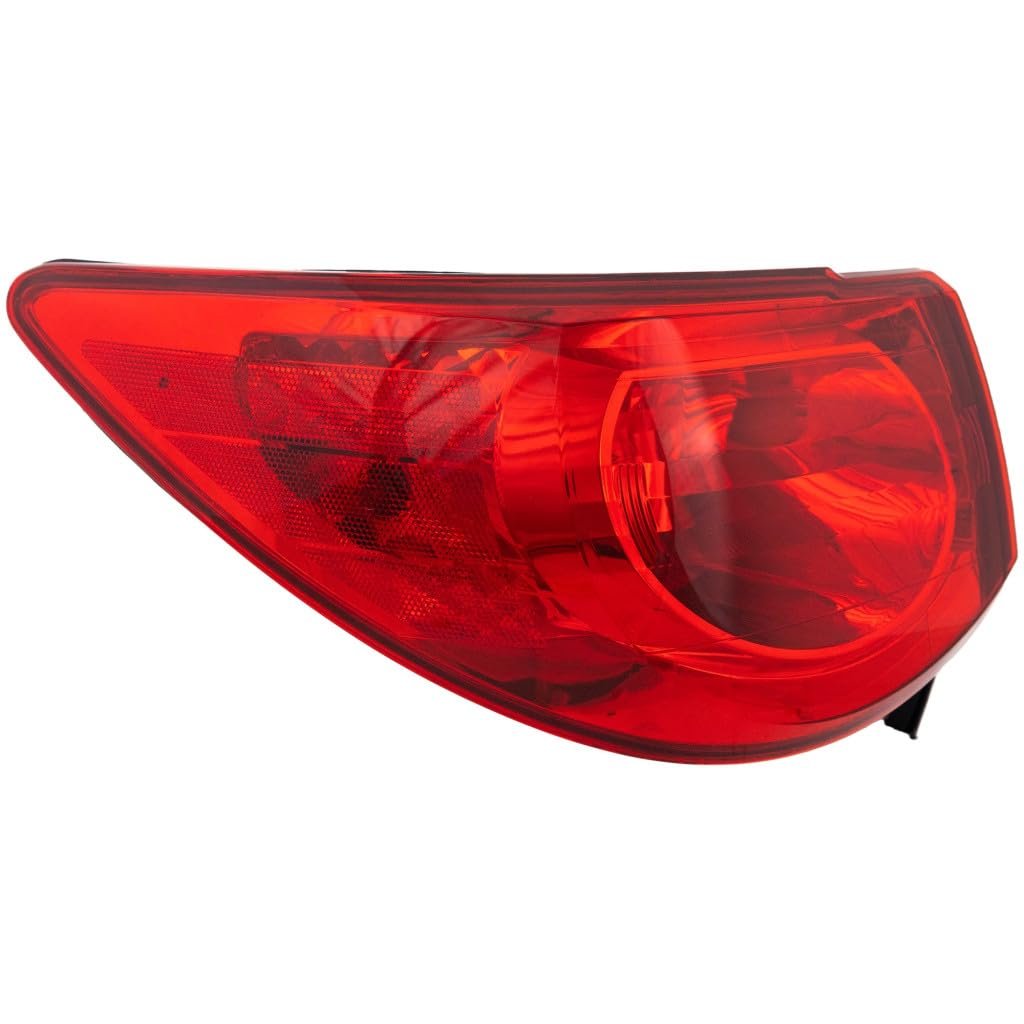 Tail Light Assembly For Chevy Traverse 2009 2010 2011 2012 Driver Side Outer Red Lens Replacement Gm2800238 15912687