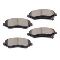 Front D1273 Ceramic Disc Brake Pad Set With Hardware For Jeep Wrangler Dodge Grand Caravan And Chrysler Town Country 4 Pieces 