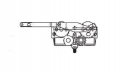 Casement Window Operator Right Hand Mechanism Only Dyad Link Offset Down Clip On Top 