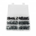Topteng 177pcs Universal Motorcycle Sportbike Windscreen Fairing Bolts Kit Fastener Clips Screws Aluminum