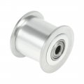 Aexit Aluminum 3 Electrical Equipment M 20t 6mm Bore Toothless Timing Idler Belt Pulley Flange Synchronous Wheel For 15mm